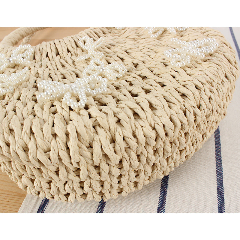 Korbtasche mit Floralem Designs Brehn