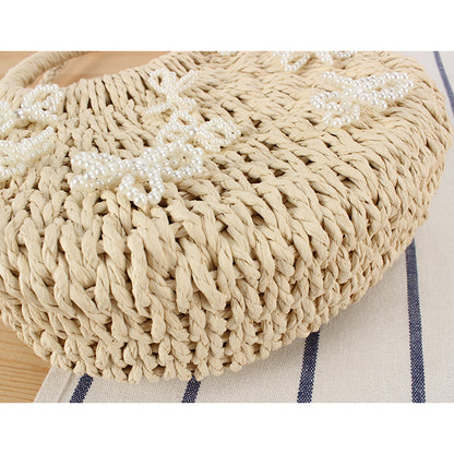 Korbtasche mit Floralem Designs Brehn