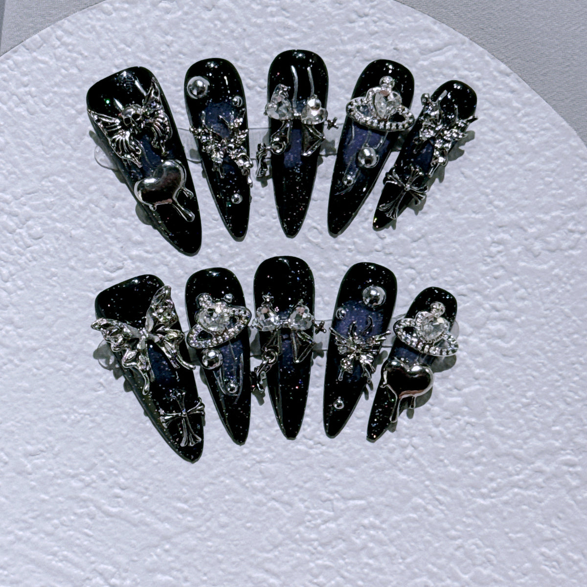 Premium Gothic Dekorative Nagelkunst Set