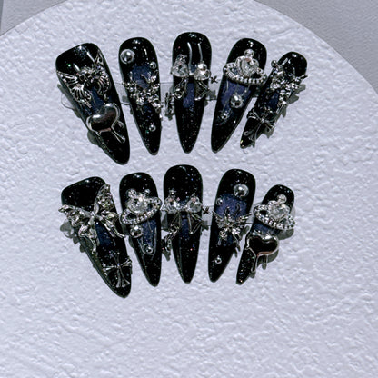 Premium Gothic Dekorative Nagelkunst Set