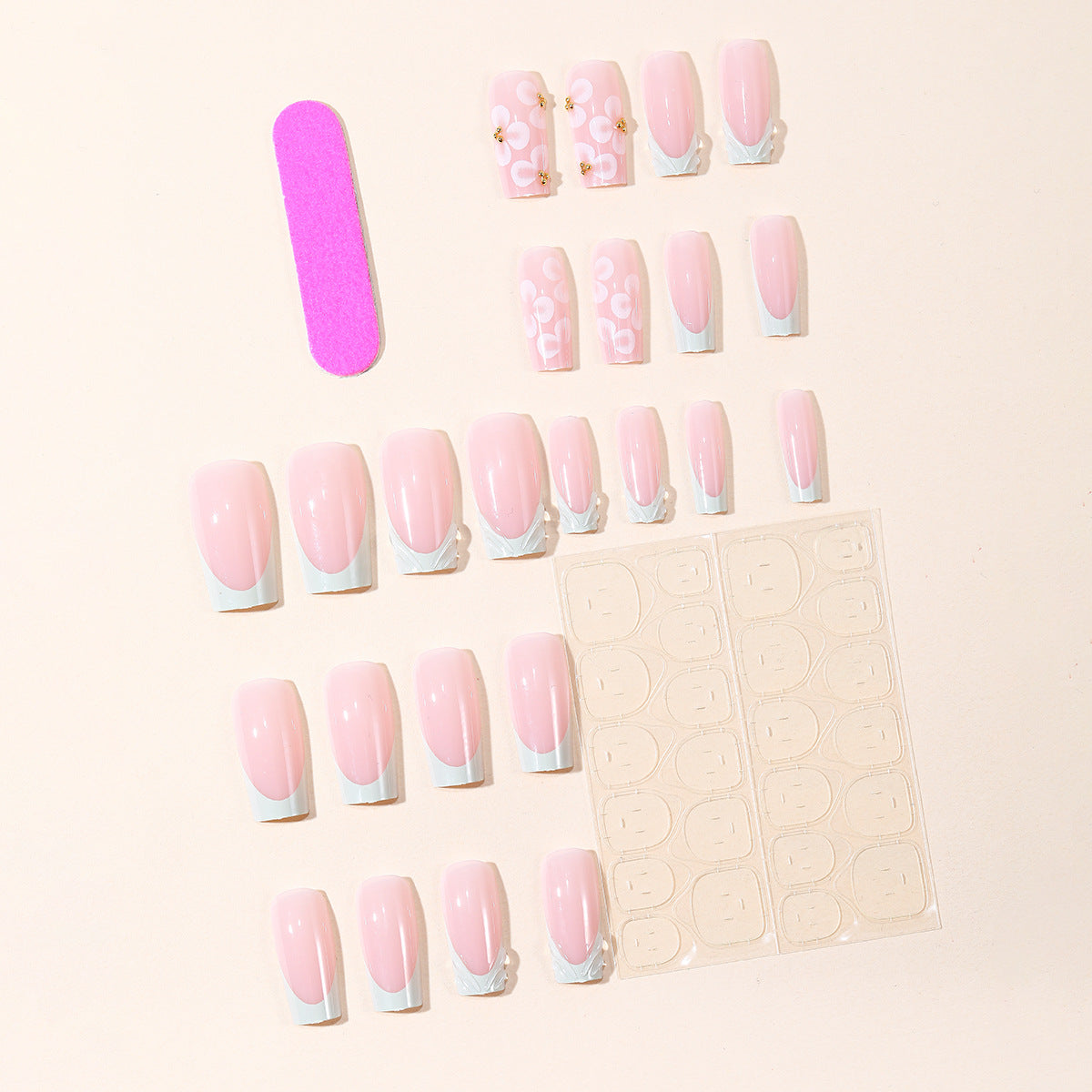 Floral Acryl Nagelkunst Set Brehn
