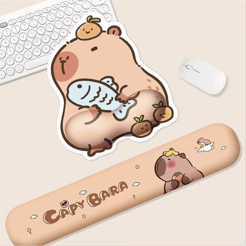 Süßes Capybara-Themen Gel-Handballenauflage