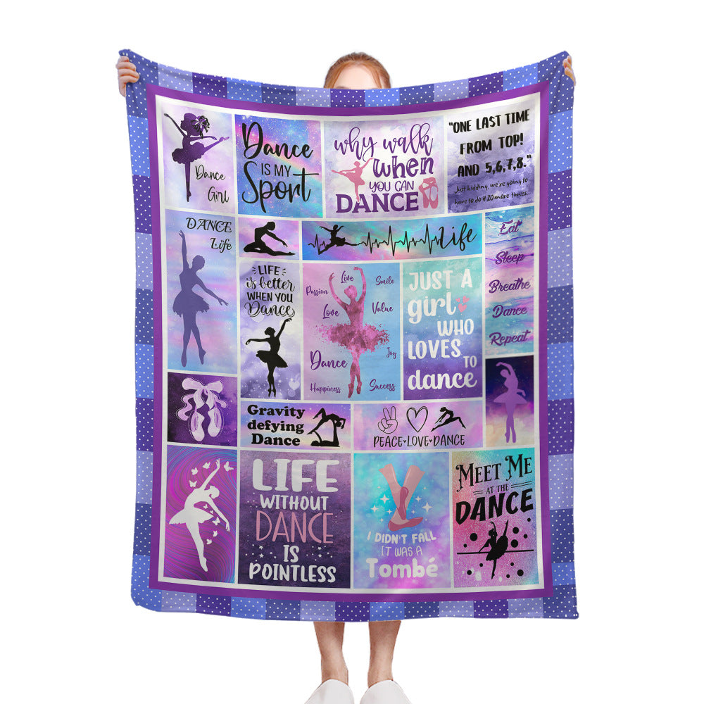 Tanz-Themen Fleece-Decke Brehn