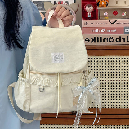 Stylischer Rüschendesign Schulrucksack Brehn