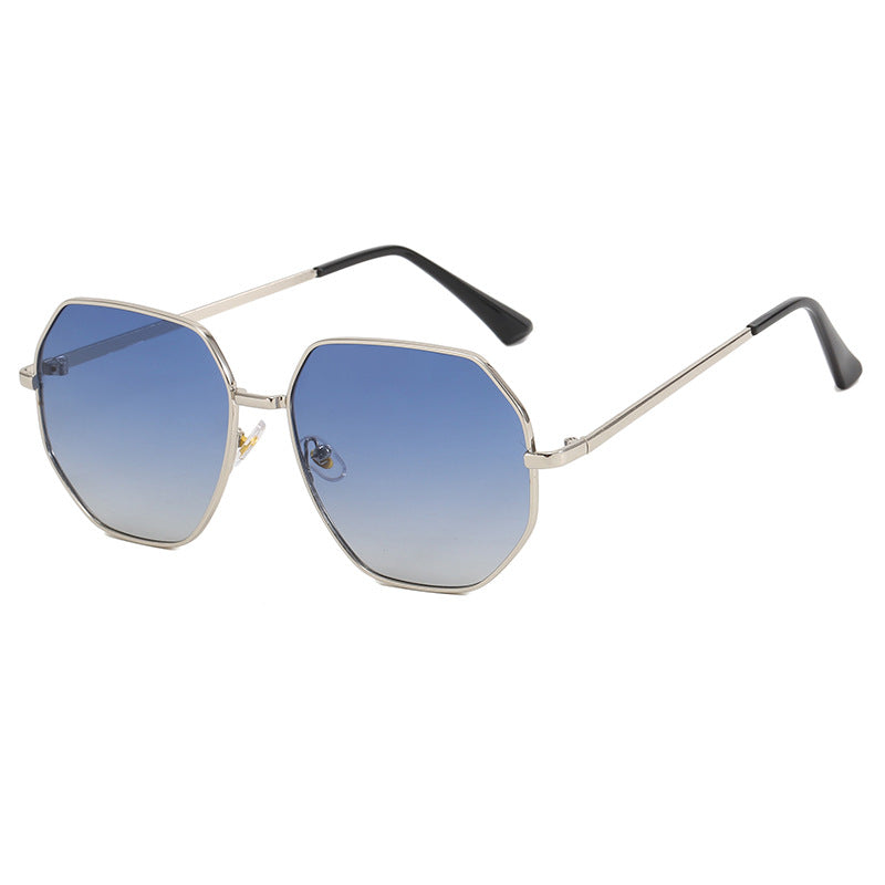 Damen modische geometrische Sonnenbrille mit schützendem UV-Filter und stylischem Rahmen Brehn
