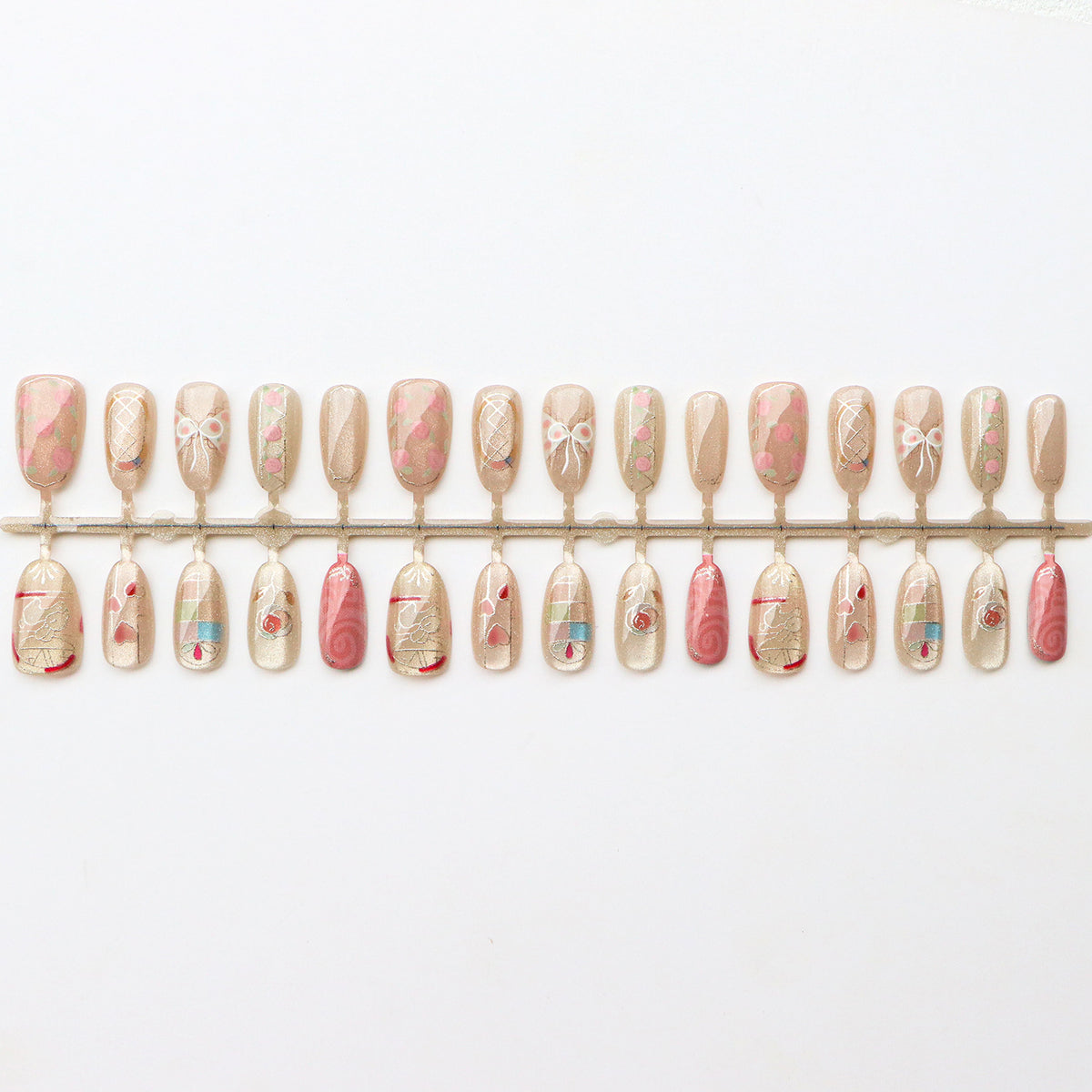Künstlerische Press-On Nagelkunst Kollektion