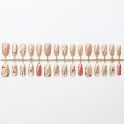 Künstlerische Press-On Nagelkunst Kollektion