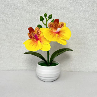Realistische künstliche Orchideenpflanzenarrangement für die Home-Dekoration