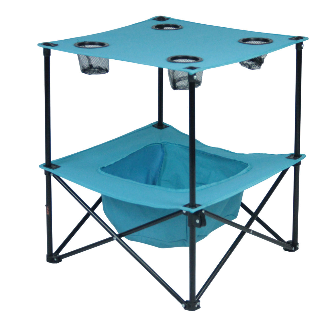 Camping Tisch mit integrierten Getränkehaltern Brehn