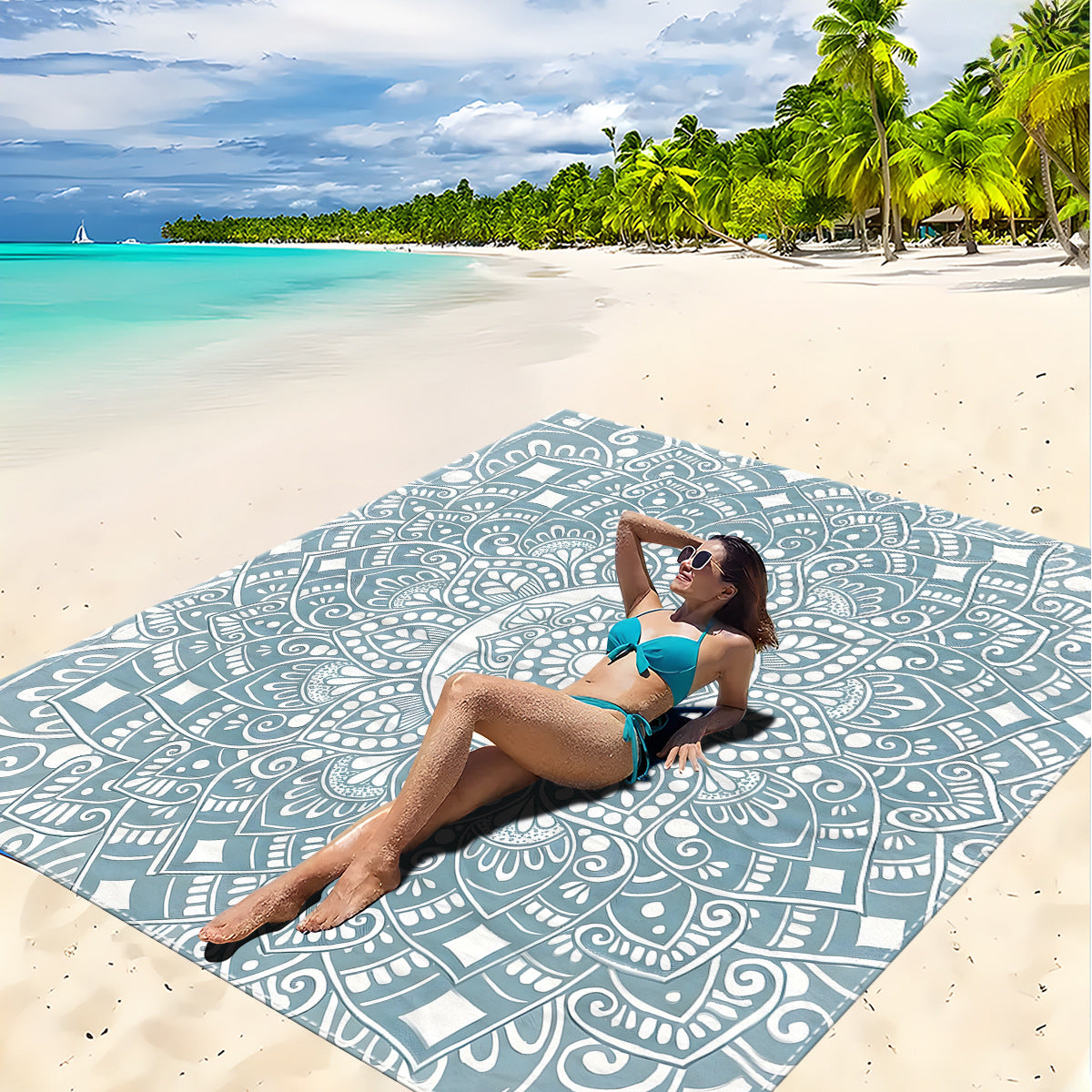 Mandala Design Strandmatte Brehn
