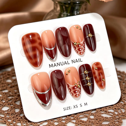 Manuelles Press-On Nagelkunst Set