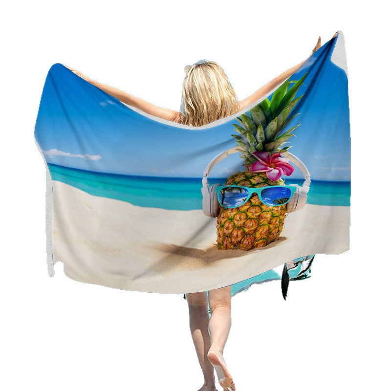 Strandtuch mit kreativem Surf-Motiv Brehn