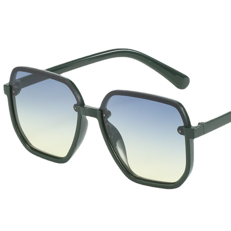 Damen geometrische Sonnenbrille im modernen Design Brehn