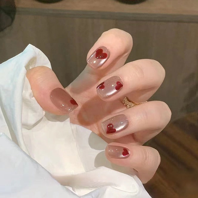 Herz Design Press-On Nagelspitzen Brehn