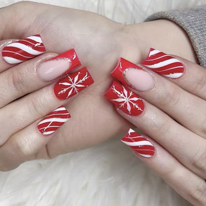 Festliches Winter-Thema Nagelkunstdesign Brehn