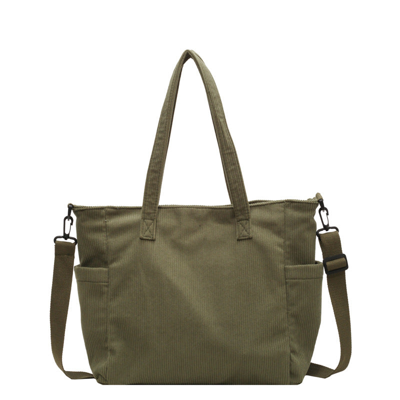 Texturiertes Multi-Taschen Reise Tote Brehn