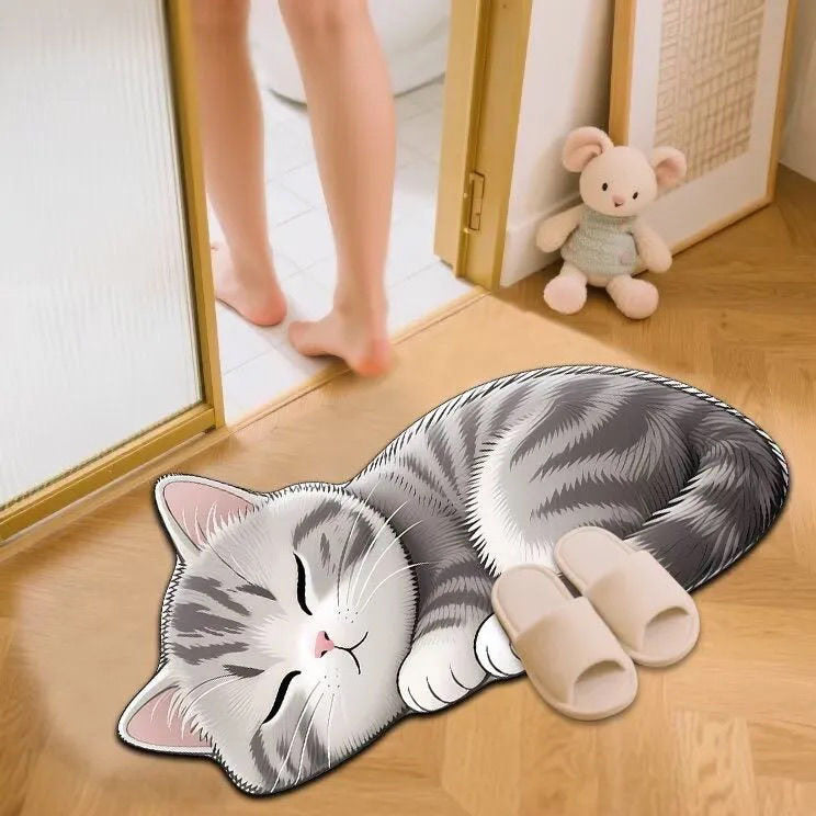 Niedliche Katzen-Themen-Badematte Brehn