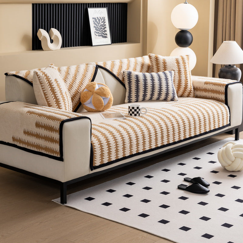 Stylische Strick-Wurfdecke