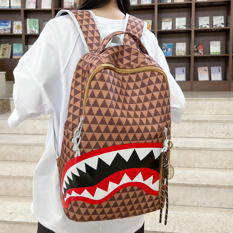 Rucksack mit Einzigartigem Hai-Motiv Brehn