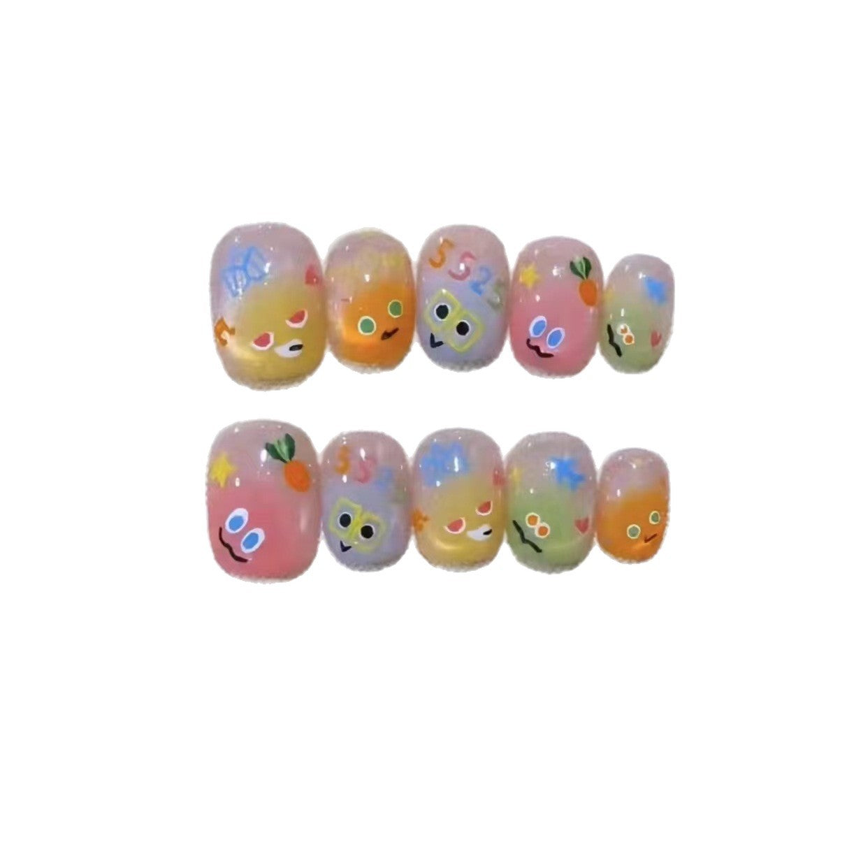 Verspielt Charakter-Themen Nagelkunst Set Brehn