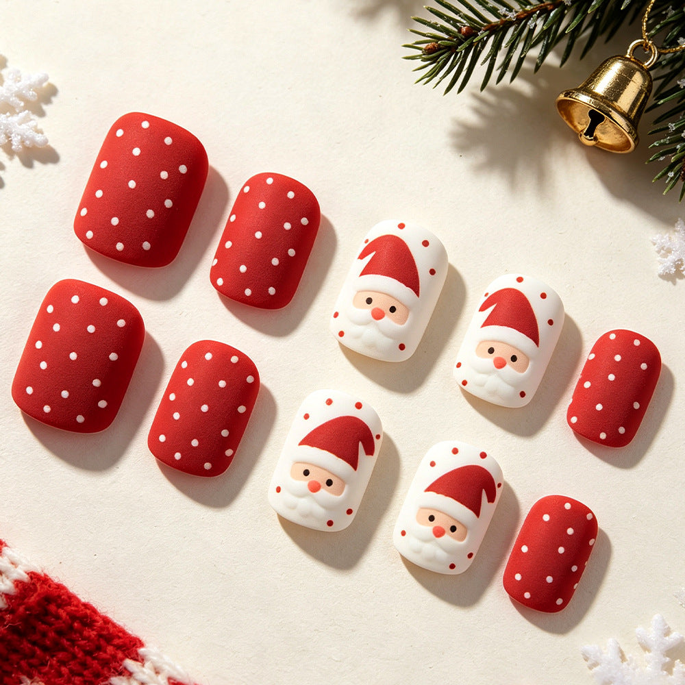 Festliche Santa-Themen-Nagelkunst Brehn