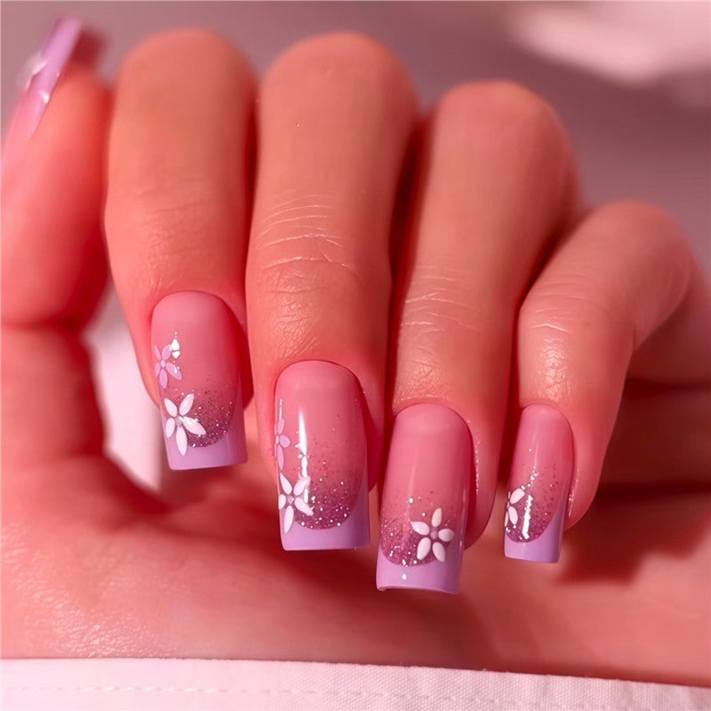 Floral Ombre Nagel Wraps Brehn