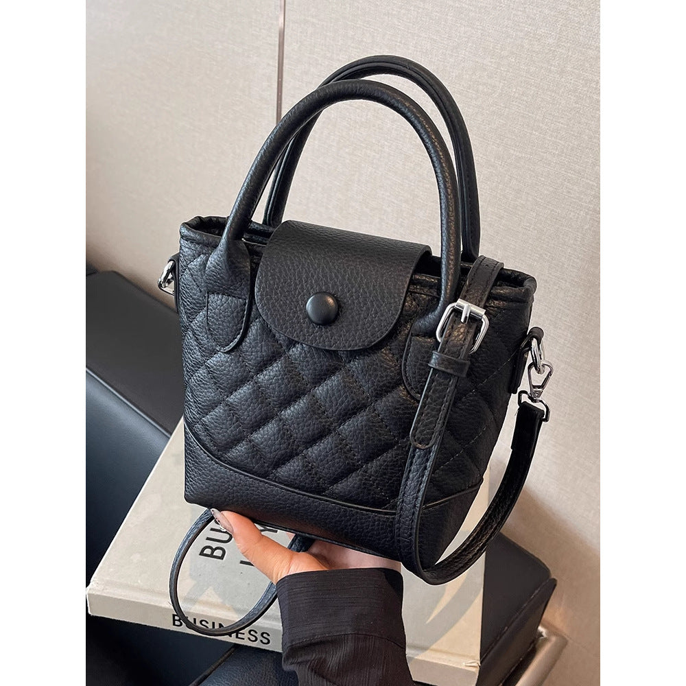Gepolsterte Mini-Top-Handle-Handtasche Brehn