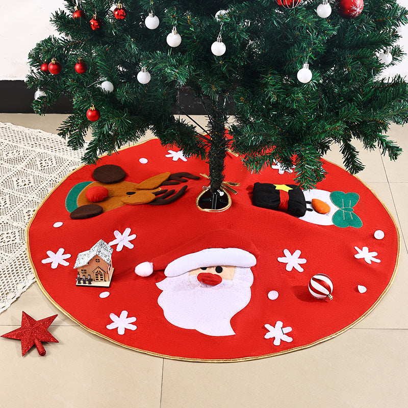 Festliche Weihnachtsbaum-Decke mit buntem Motiv Brehn