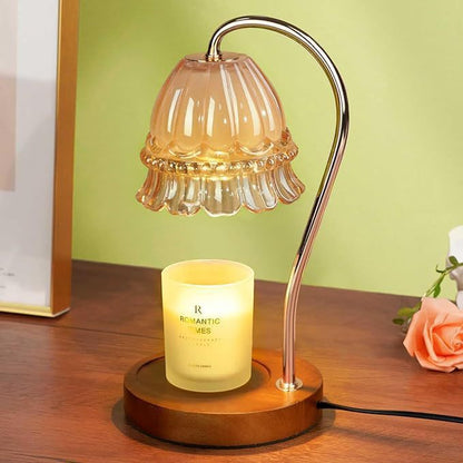 Vintage-inspirierte Glas-Tischlampe