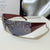 Glamouröse mit Strass verzierten Schild-Sonnenbrille