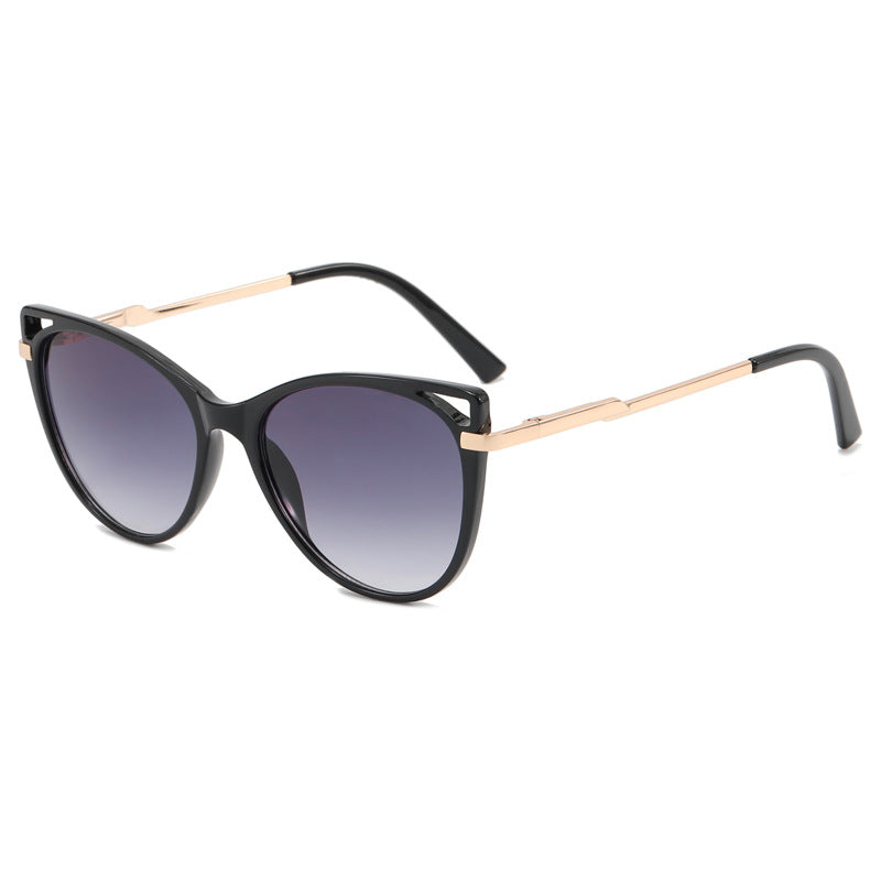 Damen trendige Katzenaugen Sonnenbrille mit verspiegelten Gläsern Brehn