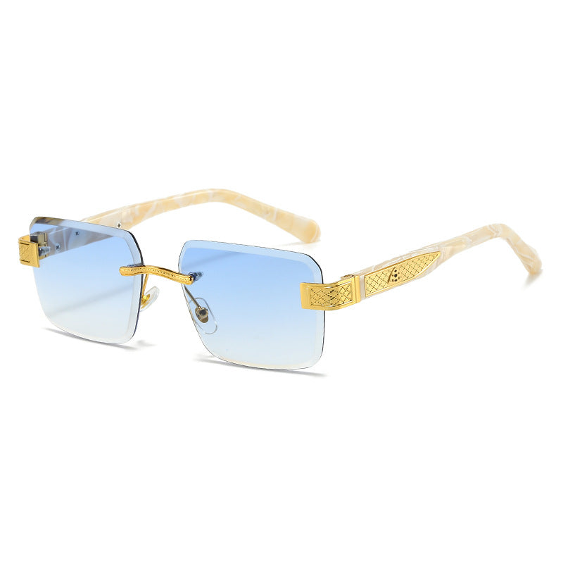 Damen elegante Sonnenbrille mit luxuriösem, glitzerndem Rahmen Brehn