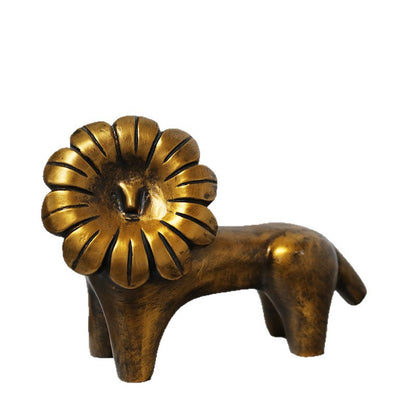 Künstlerische Löwenfigur