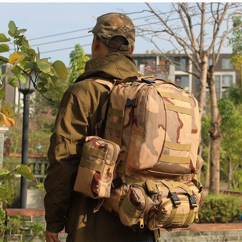 Taktischer Rucksack Mit Vielseitigem Stauraum Und Modularen Taschen Brehn