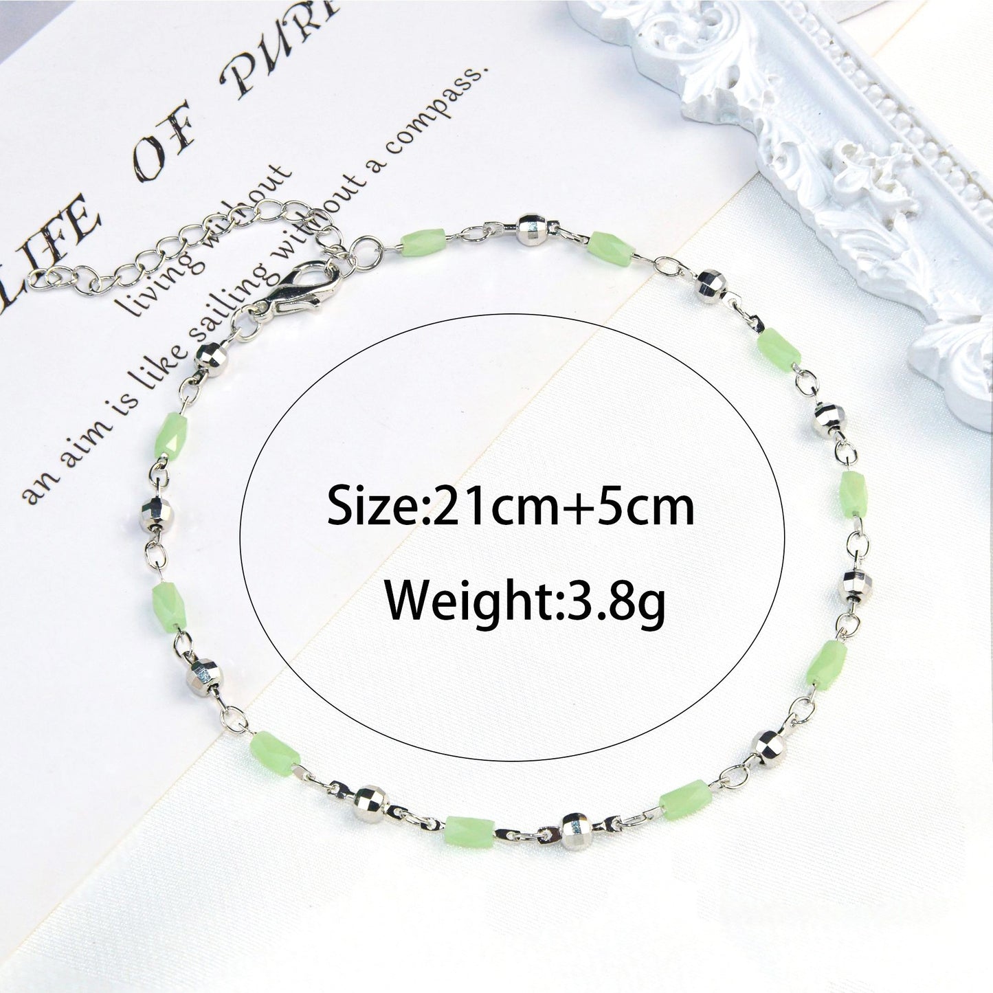 Beaded Charm Fußkette Brehn