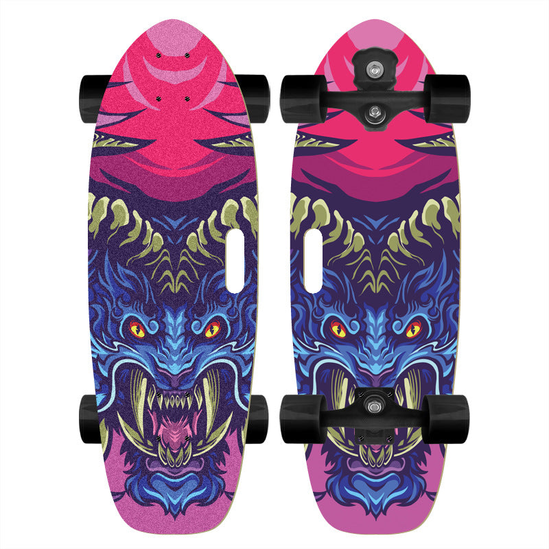 Skateboard mit individuellem Cartoon-Design Brehn
