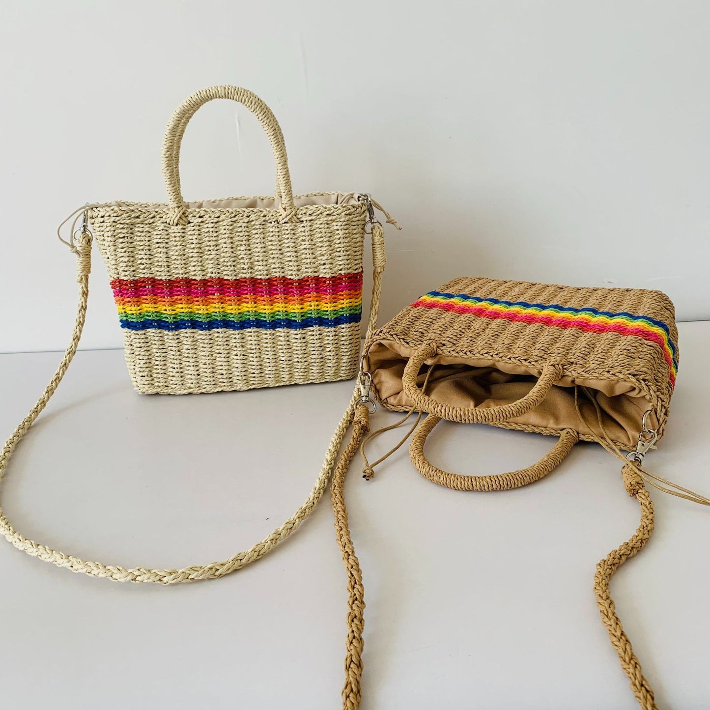 Strandtasche mit Bunten Akzenten Brehn