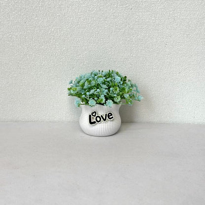 Miniatur dekoratives Blumentopfset