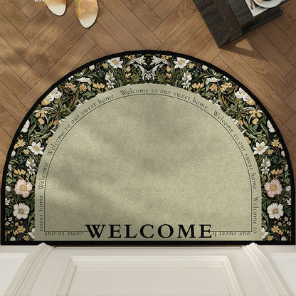 Florales dekoratives Willkommensmatte