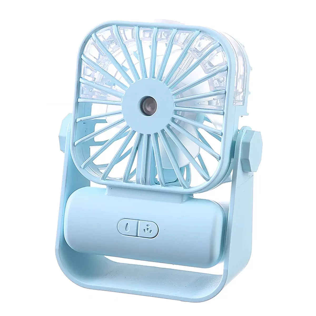 Unisex Einheitsgröße tragbarer USB wiederaufladbarer Nebel persönlicher Schreibtischventilator mit verstellbarem Neigungswinkel, mehrfach einstellbarer Luftstrom und abnehmbarem nachfüllbarem Reservoir Brehn