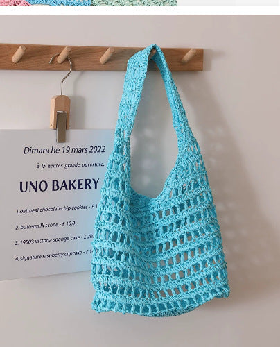 Damen Großer handgeknüpfter Einkaufstasche Brehn