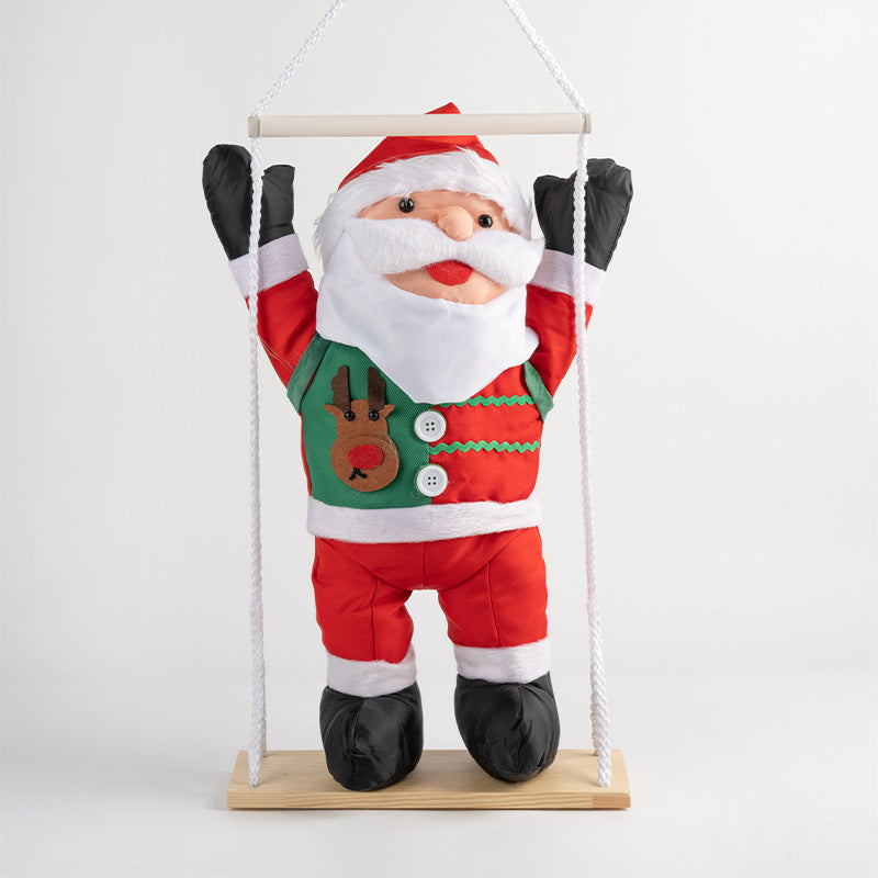 Dekorative Weihnachtsmann Figur mit beweglichen Armen