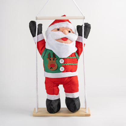 Dekorative Weihnachtsmann Figur mit beweglichen Armen