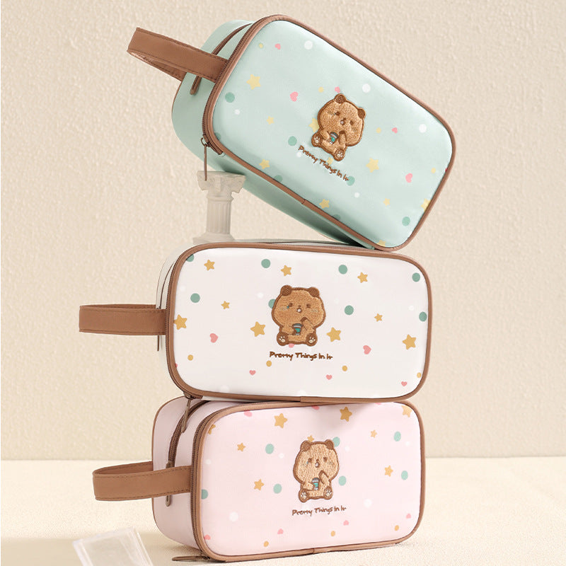 Süßes Tiermuster Make-up Tasche Brehn