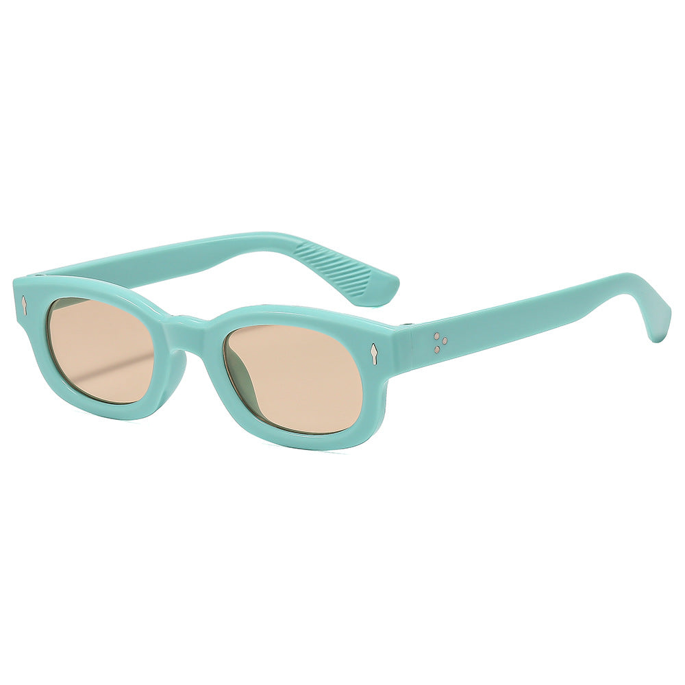 Damen modische Sonnenbrille im trendigen Quadratrohrdesign Brehn
