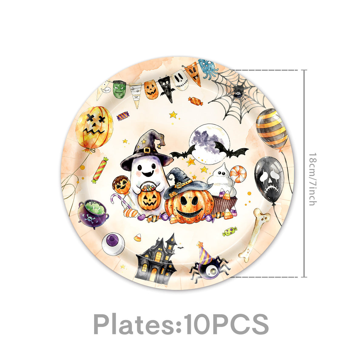 Papierservietten-Set mit Halloween-Motiven und detailreichem Druck für Partydekoration