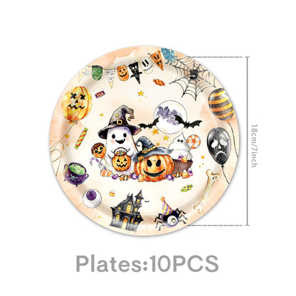 Papierservietten-Set mit Halloween-Motiven und detailreichem Druck für Partydekoration