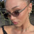 Damen Sonnenbrille im modernen, geometrischen Design mit stylishem Metallrahmen und UV-Schutz Brehn