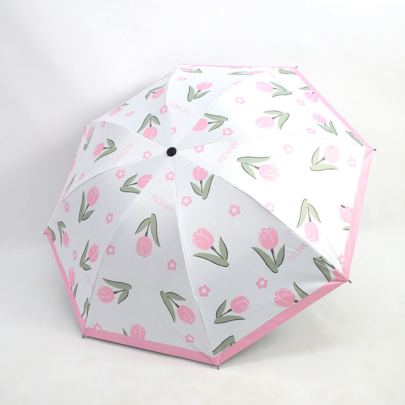 Damen Regenschirm mit floralen Mustern Brehn