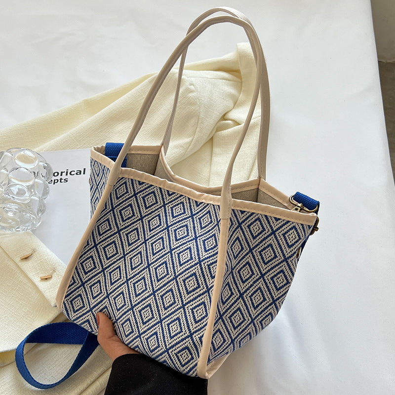 Geometrisch gemustertes Tote Bag